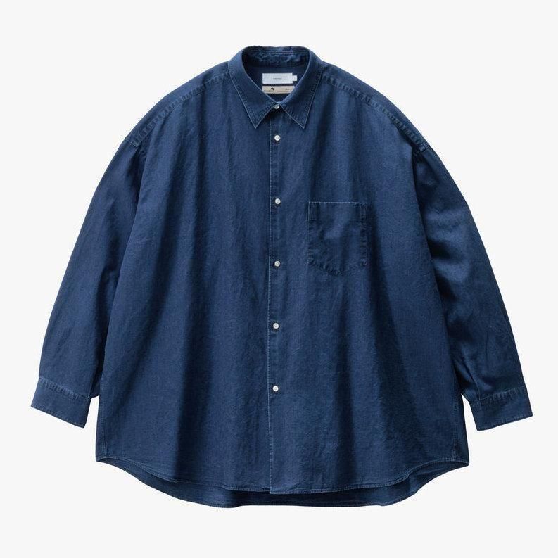 グラフペーパー SIDOGRAS Oversized Shirt Graphpaper - グラフペーパー SIDOGRAS L/S Oversized Regular