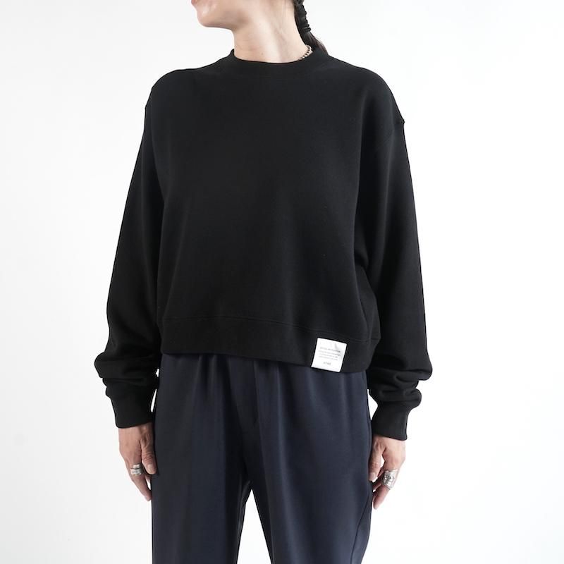<img class='new_mark_img1' src='https://img.shop-pro.jp/img/new/icons50.gif' style='border:none;display:inline;margin:0px;padding:0px;width:auto;' /> [HYKE] ϥ CROPPED SWEAT SHIRT (BLACK)