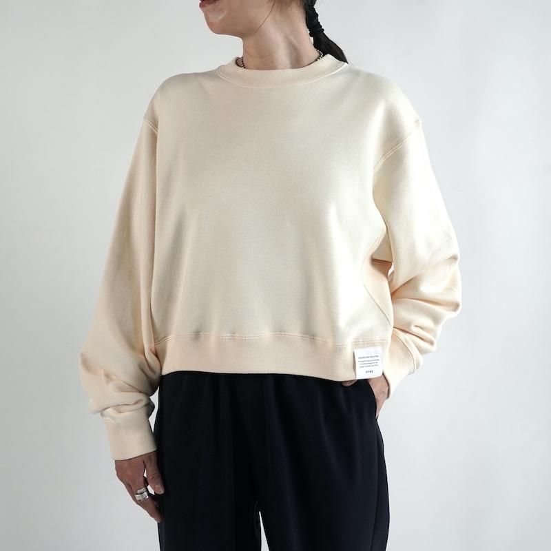 <img class='new_mark_img1' src='https://img.shop-pro.jp/img/new/icons50.gif' style='border:none;display:inline;margin:0px;padding:0px;width:auto;' /> [HYKE] ϥ CROPPED SWEAT SHIRT (CREAM)