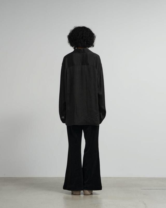 OHGA Skipper blouse スキッパーブラウス OHGA】シースルースキッパーブラウス skipper blouse