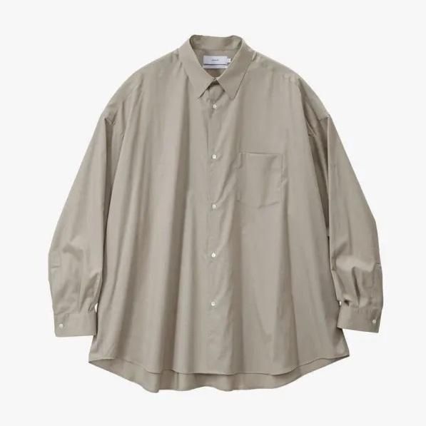 Graphpaper] グラフペーパーSilicon Poplin Oversized Regular Collar