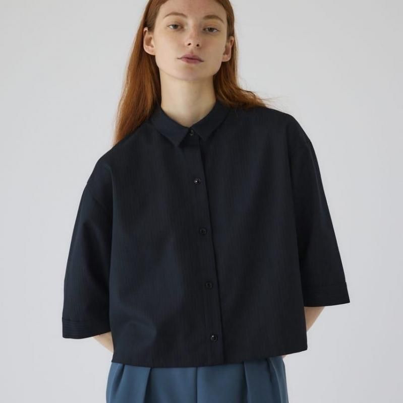 RIM.ARK / Boxer shirt pant ネイビー RIM.ARK] リムアーク Box shirt(NAVY)
