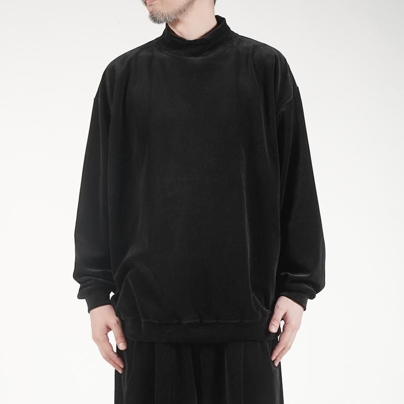 Graphpaper] グラフペーパー Compact Velour Mock Neck | INS