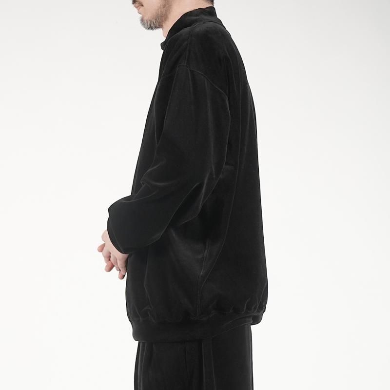 トップス graphpaper Compact Velour Mock Neck Compact Velour Mock Neck – Graphpaper
