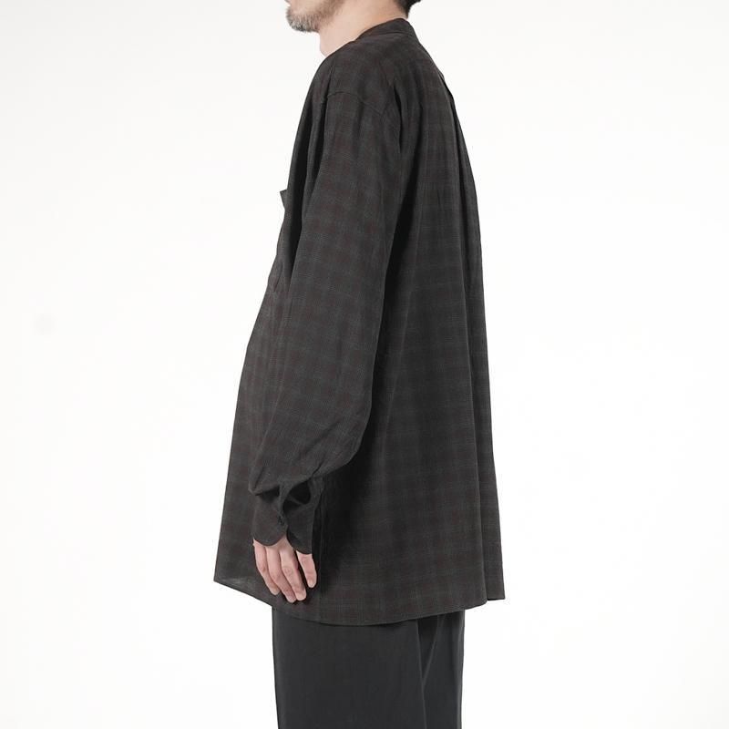 MAATEE&SONS] マーティー & サンズ OP COLLLAR SHIRTS RAYON強撚