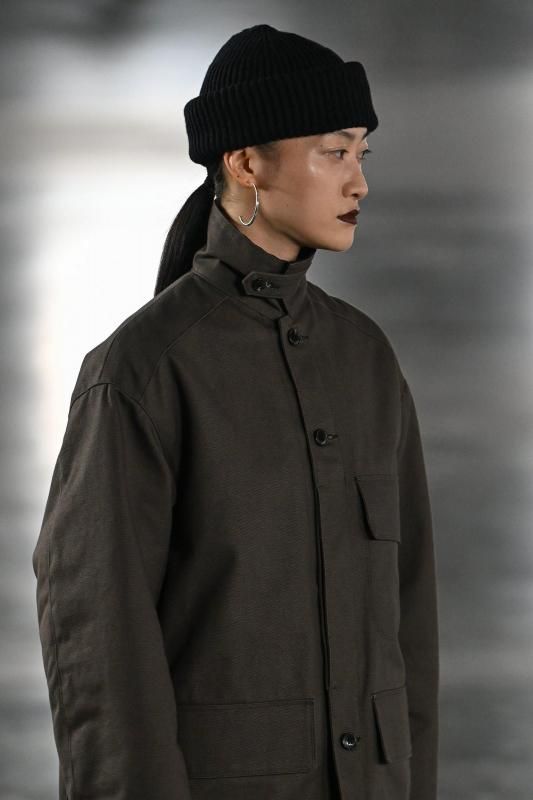 HYKE RIBBED KNIT WOOL BEANIE ニットキャップ RIBBED KNIT WOOL BEANIE-リブニットウールビーニー-HYKE（ハイク