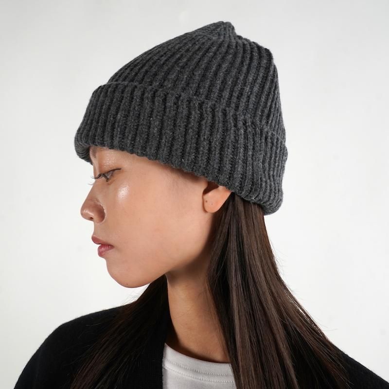 HYKE] ハイク RIBBED KNIT WOOL BEANIE(各色)