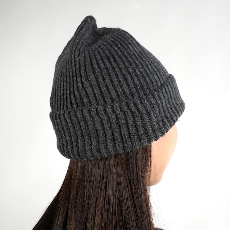HYKE] ハイク RIBBED KNIT WOOL BEANIE(各色)