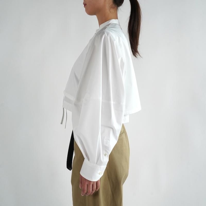 HYKE] ハイク T/C BALLOON SLEEVE BLOUSE(WHITE)