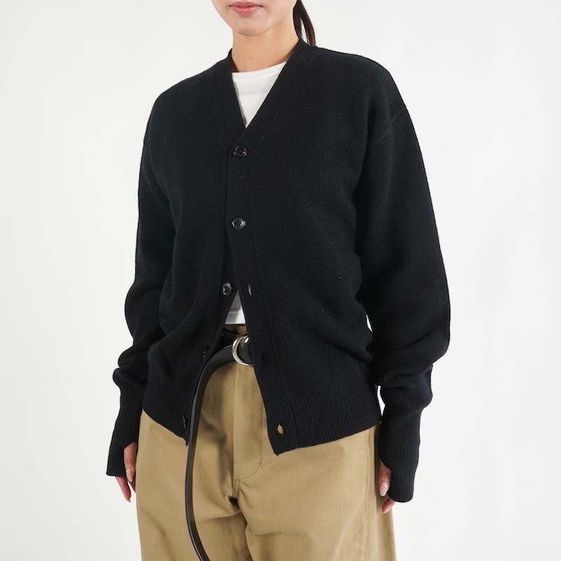 <img class='new_mark_img1' src='https://img.shop-pro.jp/img/new/icons50.gif' style='border:none;display:inline;margin:0px;padding:0px;width:auto;' /> [HYKE] ϥ LAMBSWOOL CARDIGAN(BLACK)