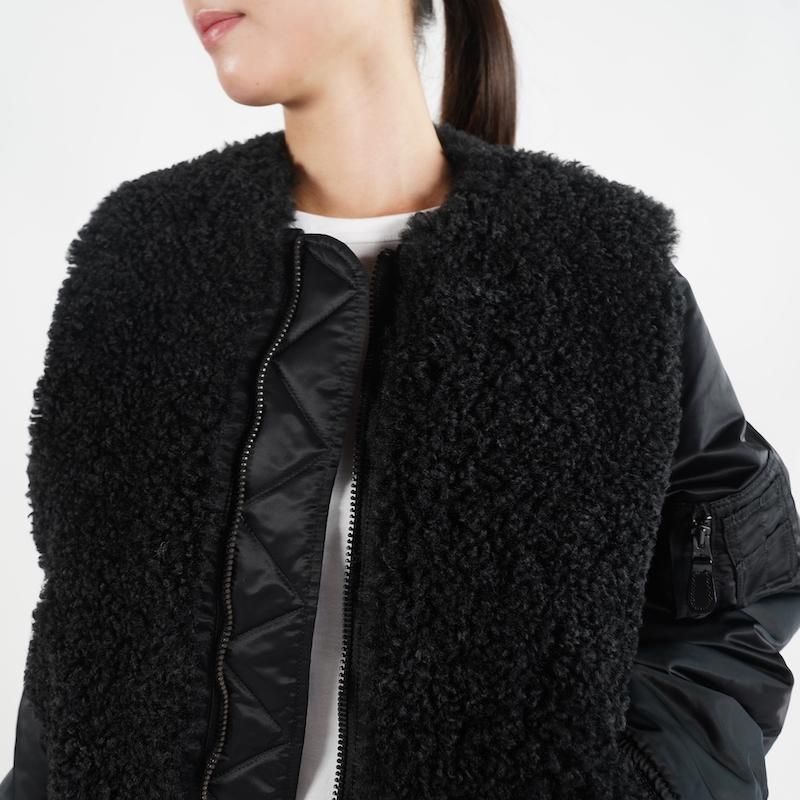 HYKE ハイク FAUX SHEARLING TYPE MA-1 サイズ2 HYKE ハイク FAUX SHEARLING TYPE MA-1 サイズ2