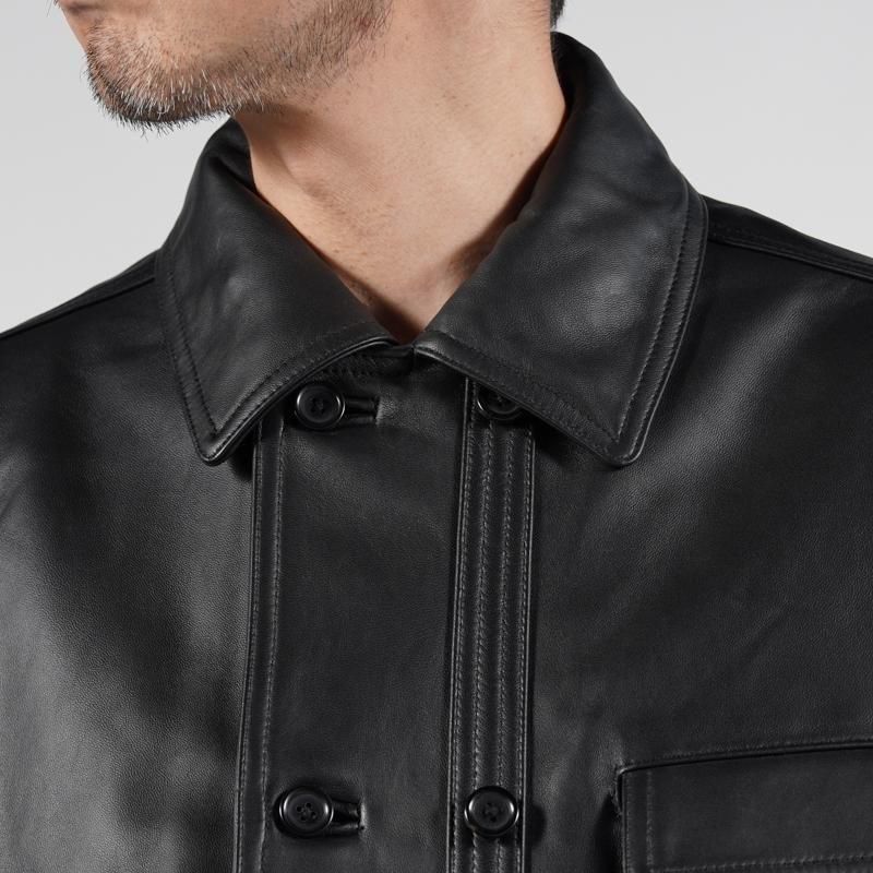 ジャケット・アウター graphpaper Leather Corbusier Jacket 2 Style Photo / Graphpaper Sheep Leather Corbusier Jacket – Chum!