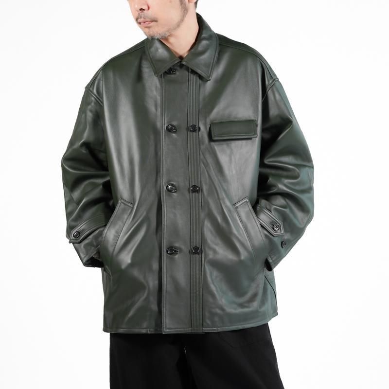 Graphpaper] グラフペーパー Sheep Leather Corbusier Jacket | INS