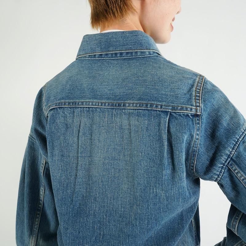 ゆゆママ⭐︎HYKEハイクBALOON SLEEVE DENIM HYKE【ハイク】BALLOON SLEEVE DENIM JACKET/ TYPE2 (17445/USED