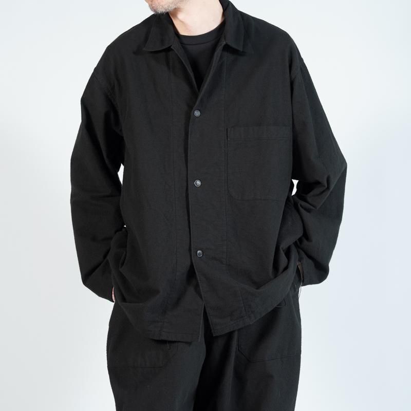 【新品未使用】comoli コットンネル シャツジャケット　2 COMOLI コットンネル シャツ ジャケット, Black – Navyblue