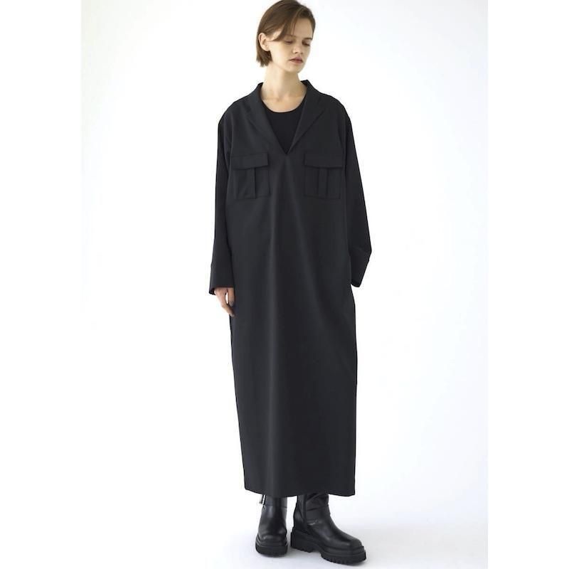 <img class='new_mark_img1' src='https://img.shop-pro.jp/img/new/icons6.gif' style='border:none;display:inline;margin:0px;padding:0px;width:auto;' />[RIM.ARK] ॢ Tailored maxi dress(BLACK) 