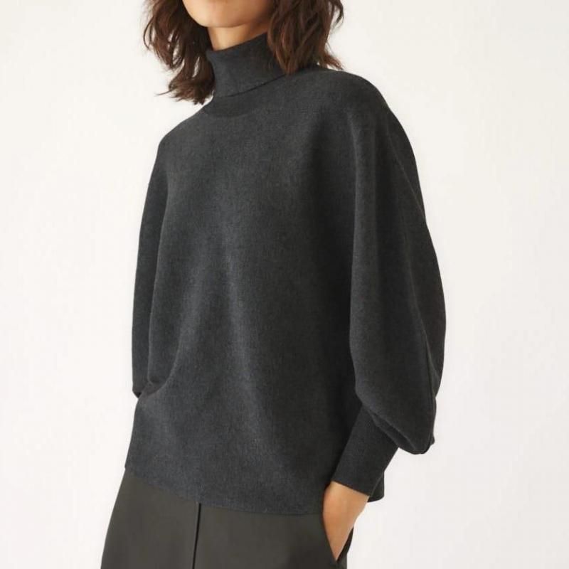 RIM.ARK] リムアーク Dolman wide washable knit (M/GRAY)