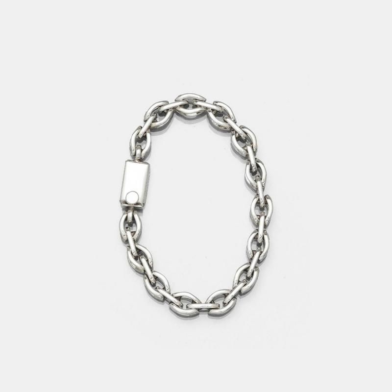 FIFTH GENERAL STORE] CCC-002E Silver Chain Bracelet / 7mm