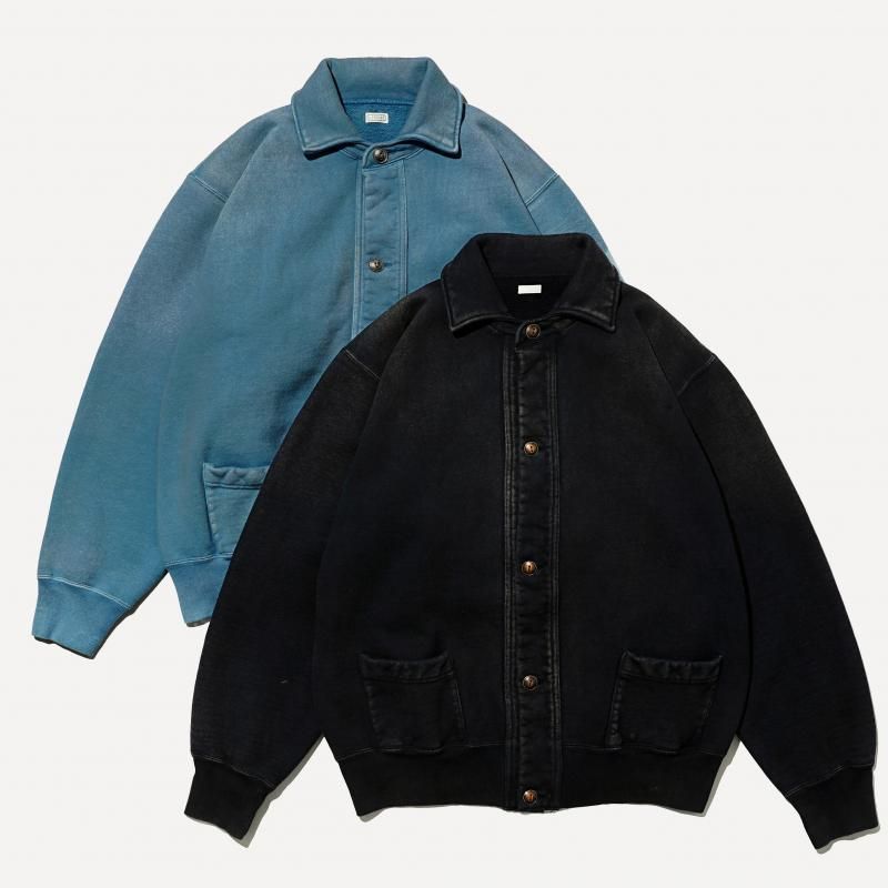 アプレッセ　カーディガン A.PRESSE Vintage Sweat Cardigan (SAX) 9月13日(土)新作発売