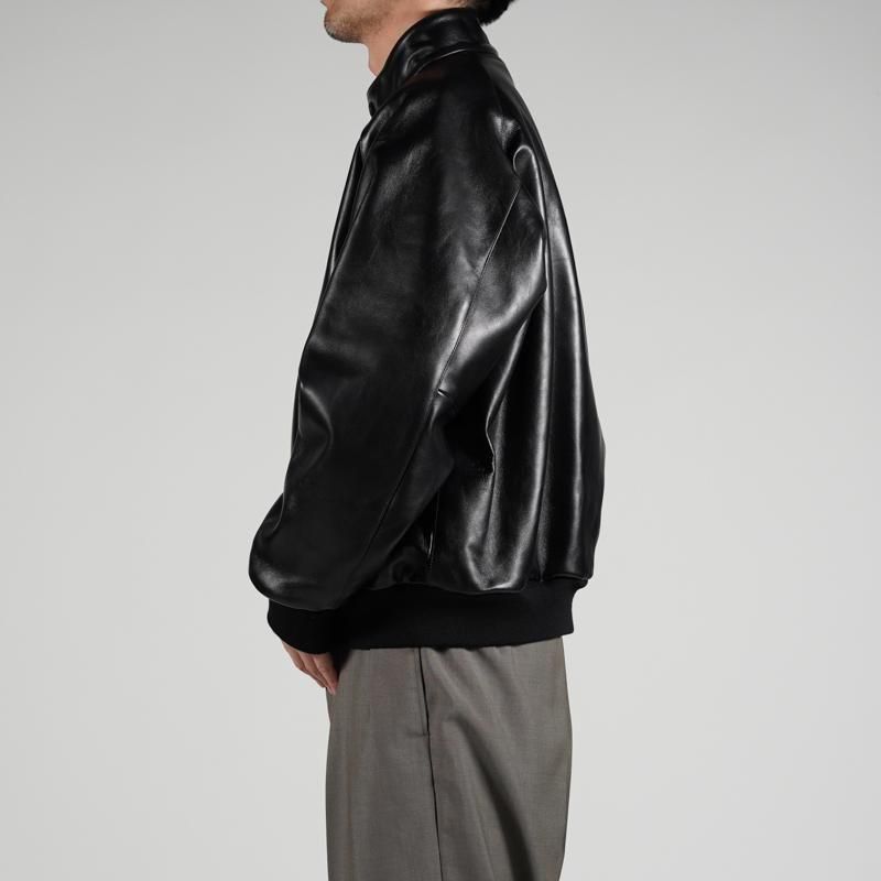 A.PRESSE] アプレッセ Leather Harrington Jacket | INS ONLINE STORE