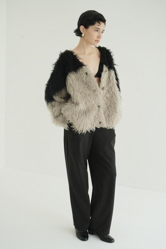 ジャケット・アウター CLANE BI COLOR SHAGGY KNIT CARDIGAN CLANE(クラネ)のBI COLOR SHAGGY KNIT CARDIGAN通販 | mirabella