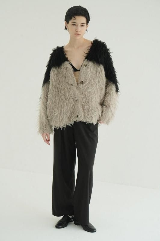 クラネ CLANE MIX COLOR SHAGGY COAT クラネ CLANE MIX COLOR SHAGGY COAT CLANE MIX COLOR SHAGGY