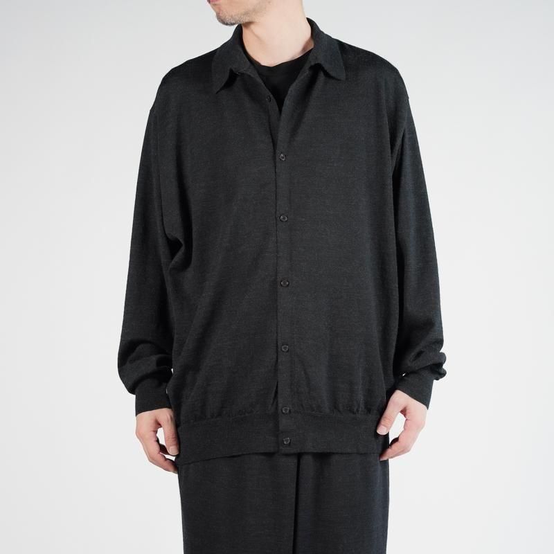 COMOLI] コモリ ウール 衿付きカーディガン | INS ONLINE STORE