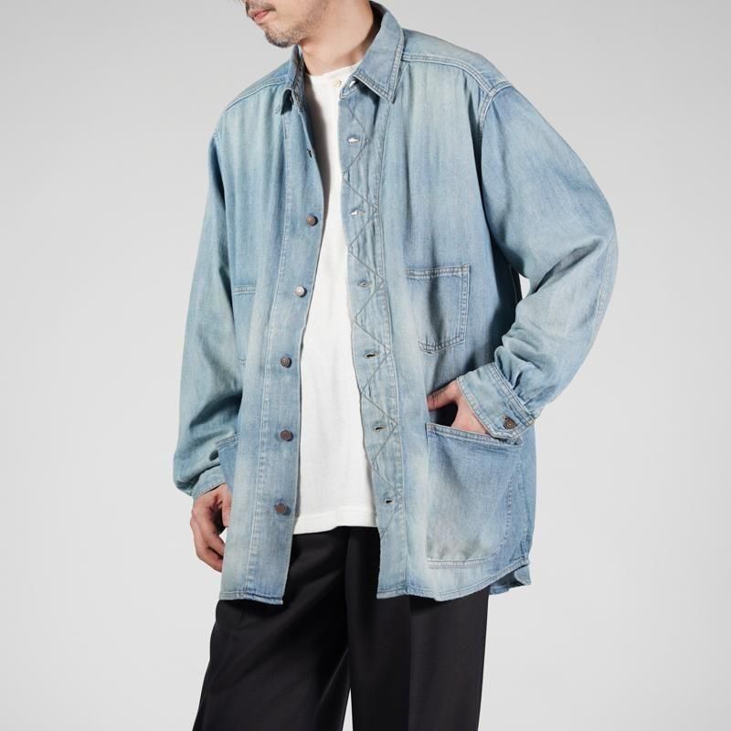 MAATEE&SONS] マーティー & サンズ DENIM SHIRTS COVERALL | INS