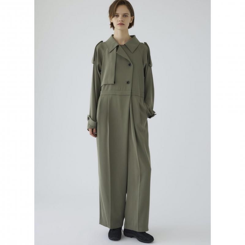 <img class='new_mark_img1' src='https://img.shop-pro.jp/img/new/icons6.gif' style='border:none;display:inline;margin:0px;padding:0px;width:auto;' />[RIM.ARK] ॢ Trench detail all in one
(L/KHAKI) 