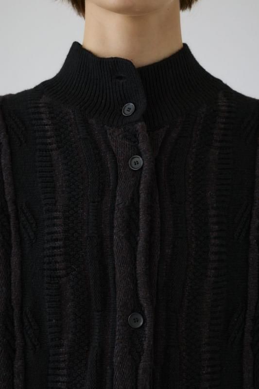 RIM.ARK] リムアーク Different surfaces knit CD(BLACK)