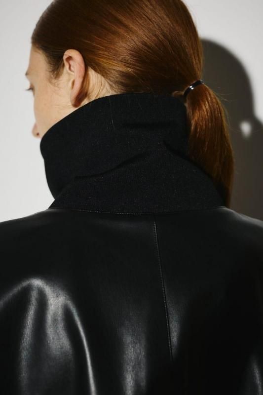 RIM.ARK] リムアーク Synthetic leather short JK(BLACK)