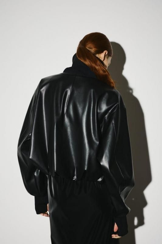 RIM.ARK] リムアーク Synthetic leather short JK(BLACK)