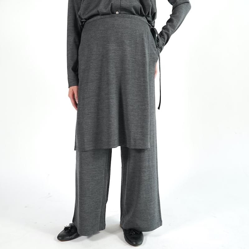 <img class='new_mark_img1' src='https://img.shop-pro.jp/img/new/icons50.gif' style='border:none;display:inline;margin:0px;padding:0px;width:auto;' />[PHEENY] եˡ Wool jersey layered pants(GRAY)