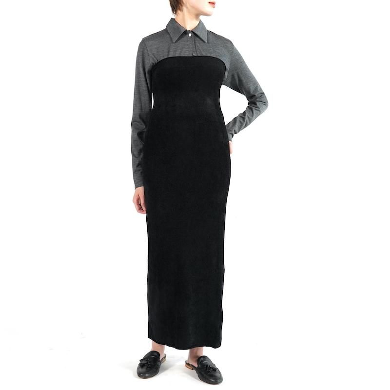 <img class='new_mark_img1' src='https://img.shop-pro.jp/img/new/icons6.gif' style='border:none;display:inline;margin:0px;padding:0px;width:auto;' />[PHEENY] եˡ Mole yarn wholegarment long skirt(BLACK)