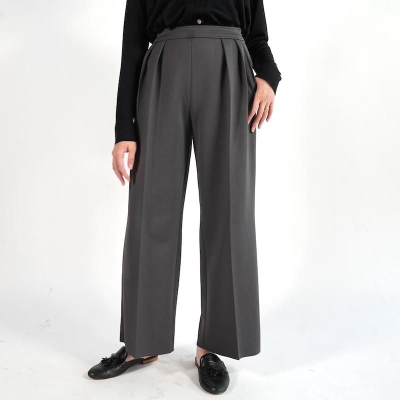 <img class='new_mark_img1' src='https://img.shop-pro.jp/img/new/icons6.gif' style='border:none;display:inline;margin:0px;padding:0px;width:auto;' />[PHEENY] եˡ Amunzen 2 tuck wide pants(GRAY)