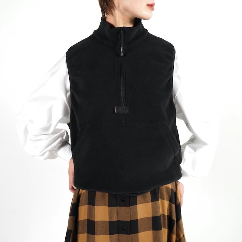 HYKE ハイク フリースグロップベスト　人気アイテム　ブラック　フリーサイズ HYKE] ハイク POLARTEC® FLEECE VEST(BLACK)