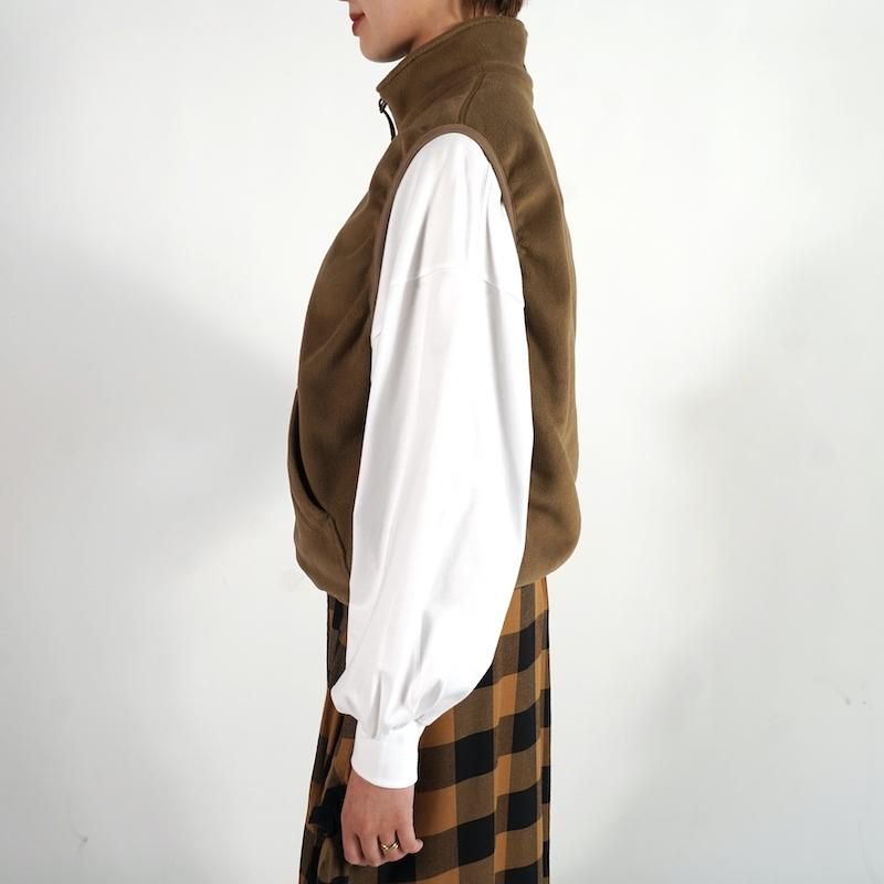 HYKE] ハイク POLARTEC® FLEECE VEST(COYOTE BROWN)