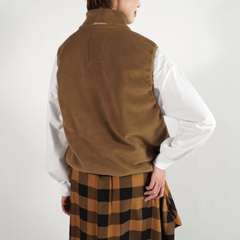 HYKE ハイク　今季　ボアベスト　新色コヨーテブラウン　新品タグ付き HYKE] ハイク POLARTEC® FLEECE VEST(COYOTE BROWN)