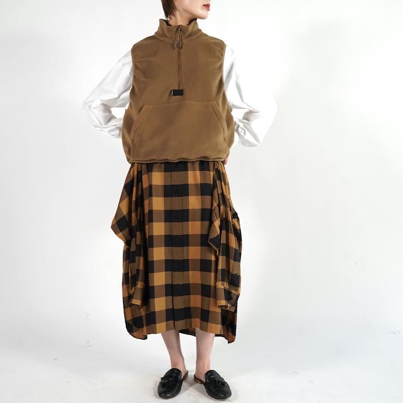 HYKE] ハイク POLARTEC® FLEECE VEST(COYOTE BROWN)