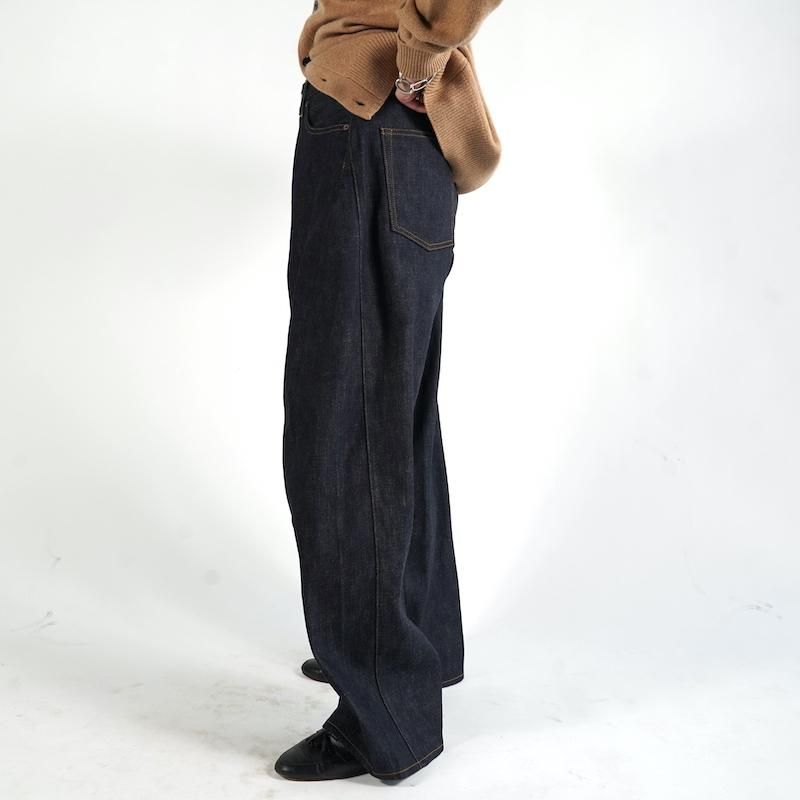 HYKE] ハイク DENIM BARREL-LEG JEANS(ORIGINAL BLUE)