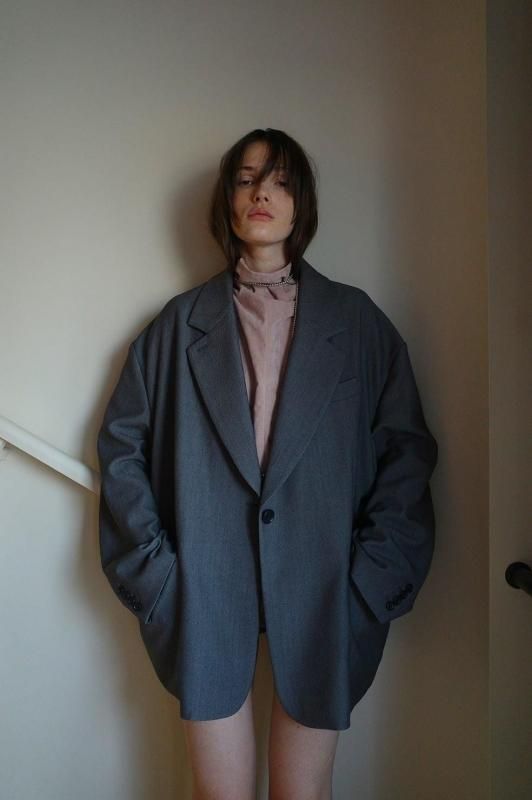 CLANE] クラネ 2WAY TAILORED OVER JACKET(GRAY) | INS ONLINE STORE