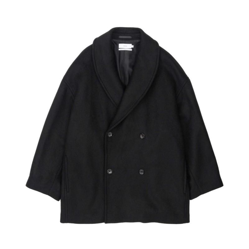 Graphpaper] グラフペーパー Light Melton Shawl Collar Coat | INS