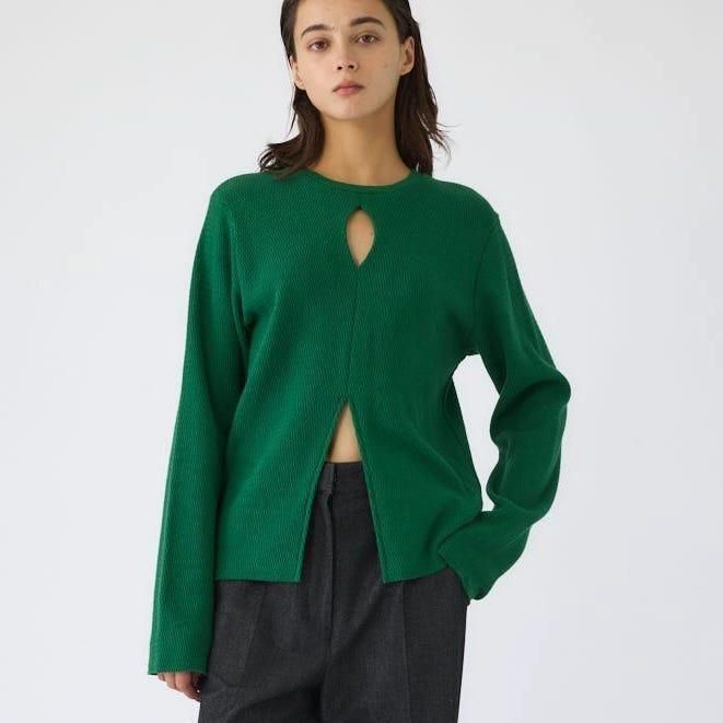<img class='new_mark_img1' src='https://img.shop-pro.jp/img/new/icons6.gif' style='border:none;display:inline;margin:0px;padding:0px;width:auto;' />[RIM.ARK] ॢ Open skin thermal tops(GREEN) 