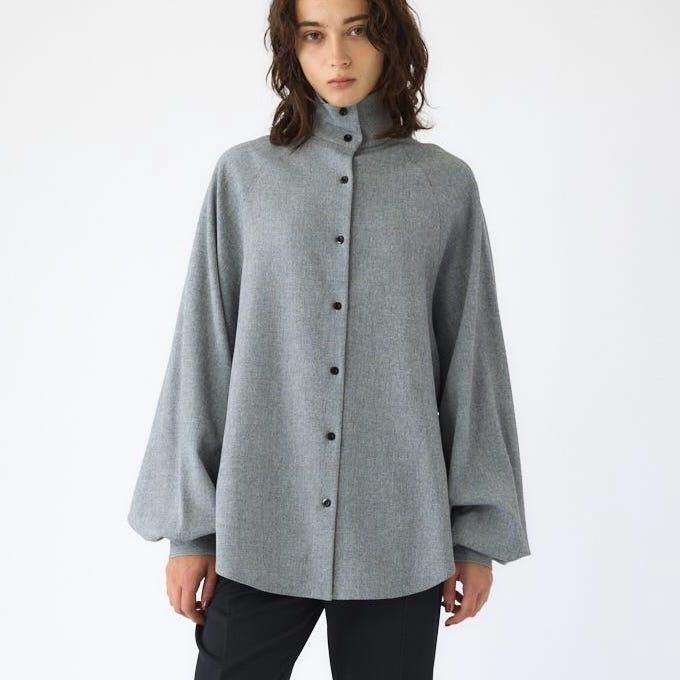 <img class='new_mark_img1' src='https://img.shop-pro.jp/img/new/icons6.gif' style='border:none;display:inline;margin:0px;padding:0px;width:auto;' />[RIM.ARK] ॢ Super volume sleeve SH(L/GRAY) 