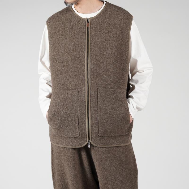 walenode] ウェルノードInnocent YAK Zip up vest | INS ONLINE STORE