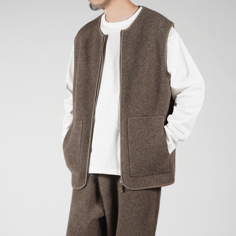 walenode] ウェルノードInnocent YAK Zip up vest | INS ONLINE STORE