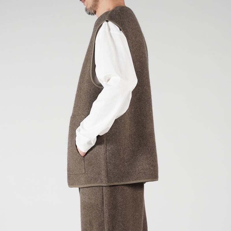 【新品未開封】ヴェルノード　Innocent YAK Zip-up vest walenode(ウェルノード) INNOCENT YAK ZIP UP VEST -Amanojak.