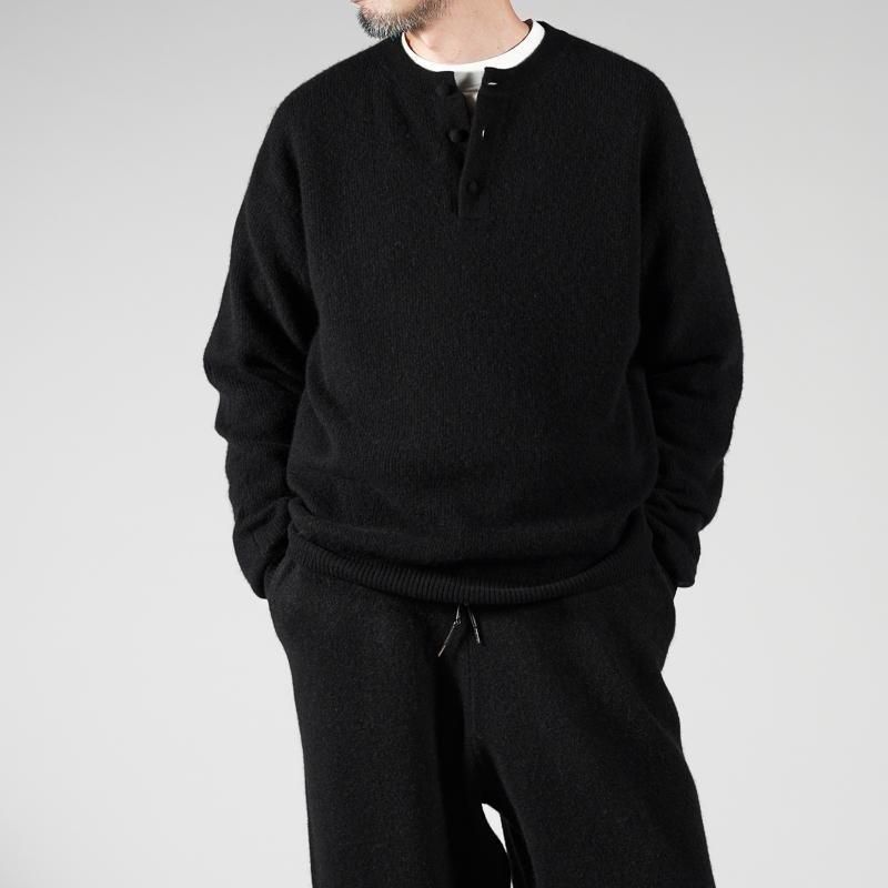 walenode] ウェルノード Innocent YAK Henley-neck sweater | INS