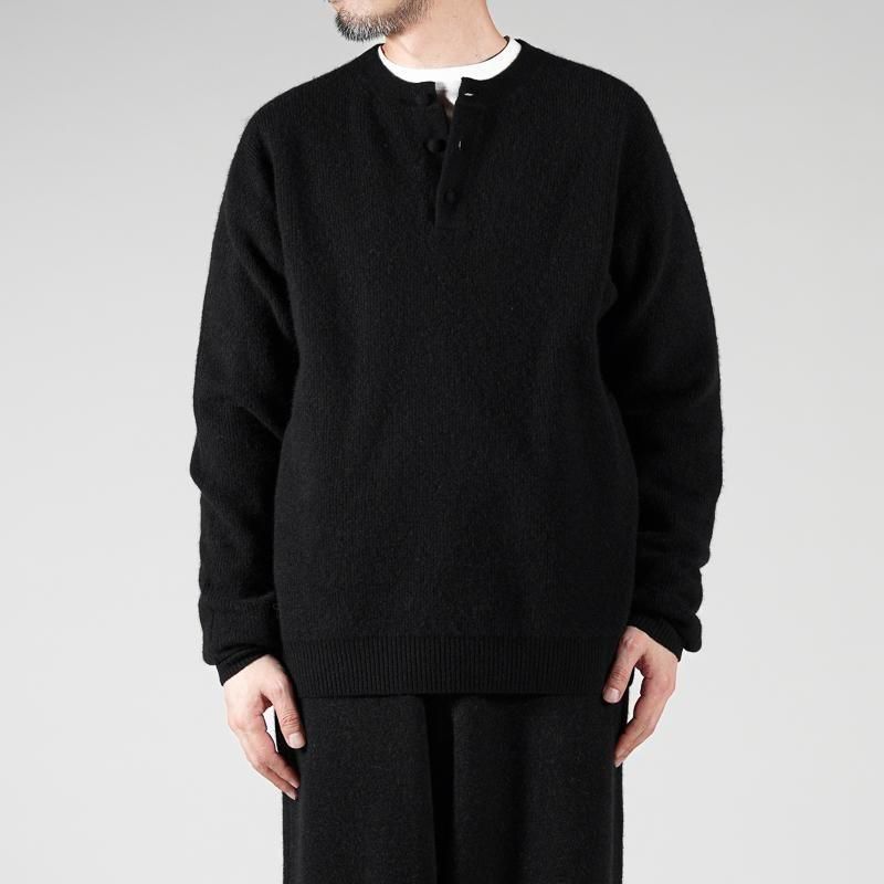 walenode] ウェルノード Innocent YAK Henley-neck sweater | INS