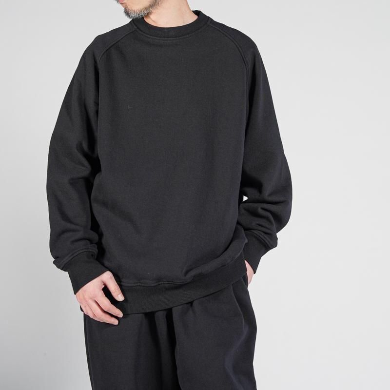 COMOLI ブラック トレーナー XL 定価37400円　新品同様 COMOLI] コモリ コットン裏毛 クルーネック | INS ONLINE STORE 公式